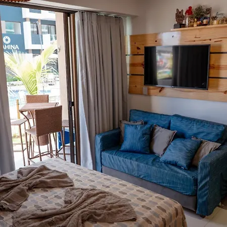 Resort em Porto de Galinhas- Flat Térreo Frente Piscinas- Muro Alto-B18-3